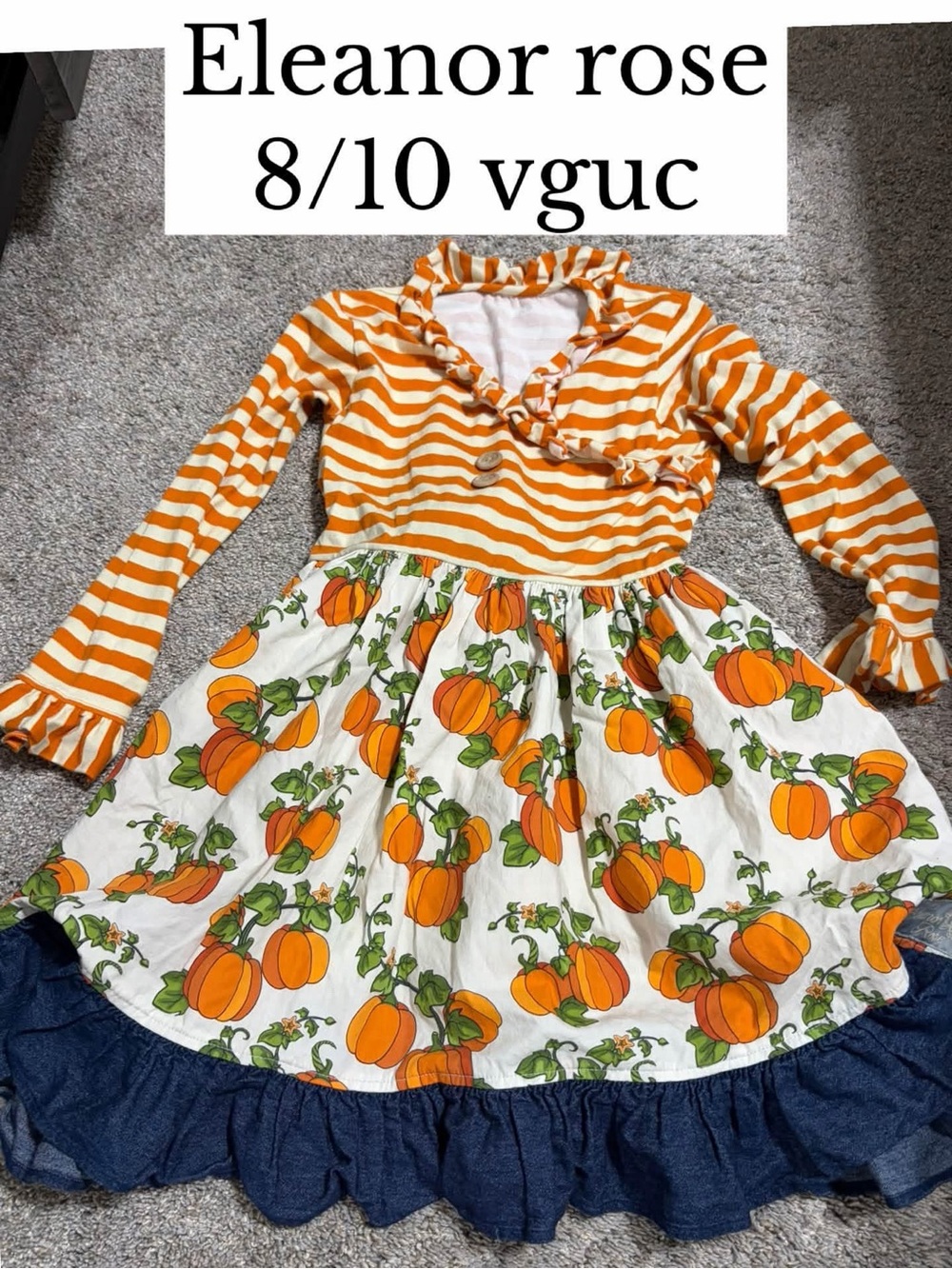 Eleanor rose pumpkin dress